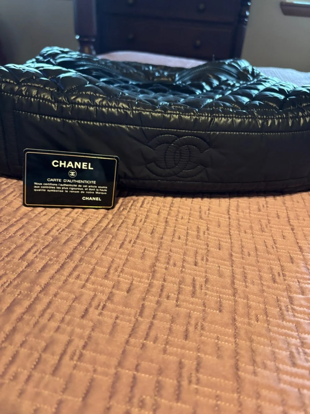CHANEL Quilted Black Shoulder Bag
